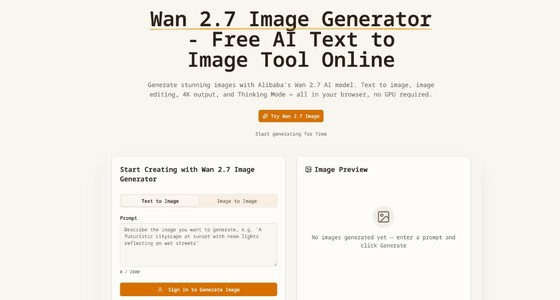 Wan 2.7 AI Image Generation