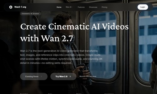Wan 2.7 AI Video Generator