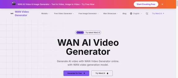 WAN AI Video Generator