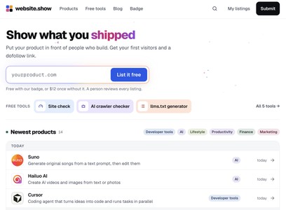 website.show