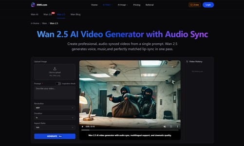 XMK Wan 2.5 AI Video Generator