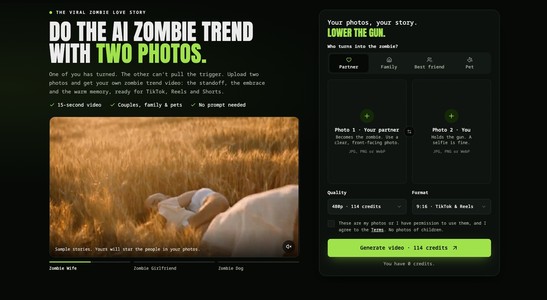 Zombie Trend AI Video Generator