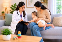 Mother baby care after delivery Chennai Logo