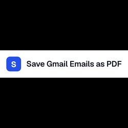 Save Gmail Emails as PDF in Bulk Logo