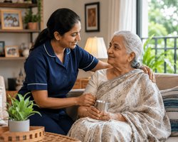 Senior caregiver Chennai Logo